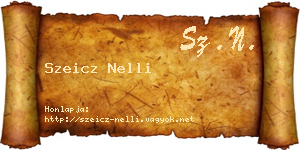 Szeicz Nelli névjegykártya